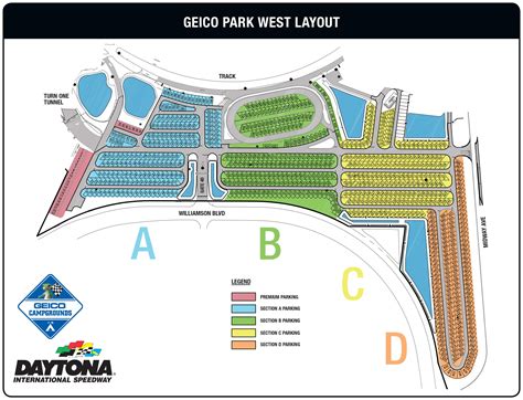 daytona speedway camping map